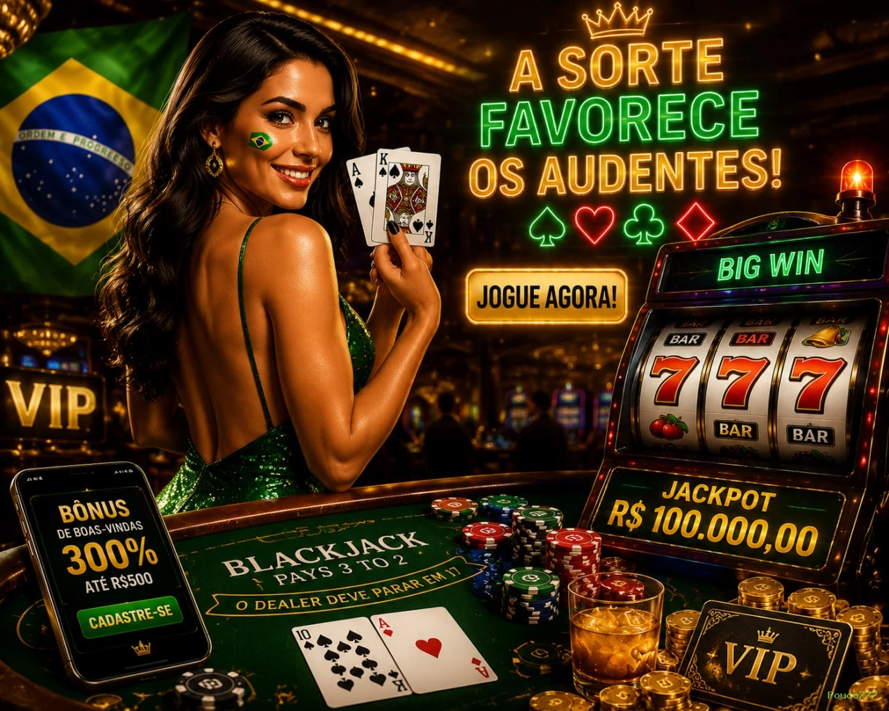 Bônus boas-vindas Pouco777 R$100